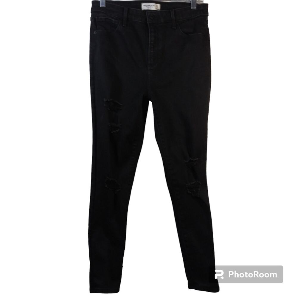 Abercrombie & Fitch Black The Super Skinny High Rise Jeans Size 29 / 8 S
